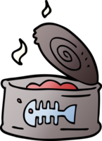 cartoon doodle tin of tuna png