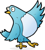 cartoon dancing bluebird png