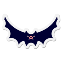 Halloween-Fledermaus-Aufkleber png