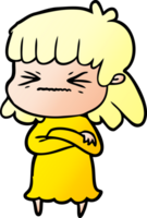 cartoon angry girl png