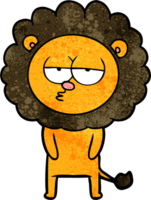 cartoon tired lion png