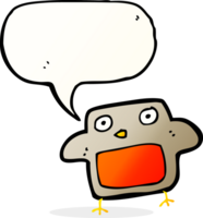 cartoon robin with speech bubble png