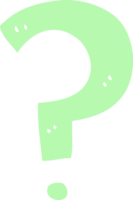 flat color illustration of question mark png