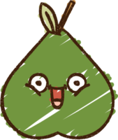 Pear Chalk Drawing png