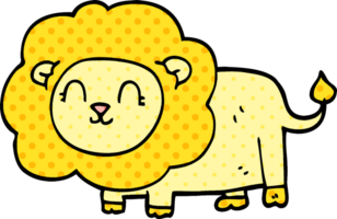 cartoon doodle lion png