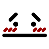 Übelkeit verlegenes Gesicht Symbol png