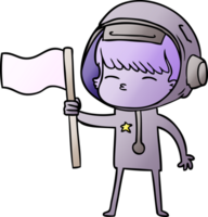 astronauta curioso de dibujos animados png