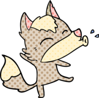 heulender Wolf-Cartoon png