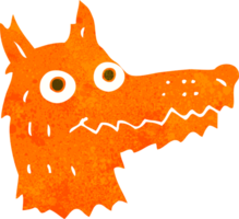 cartoon fox head png