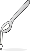 hand drawn cartoon spoon png