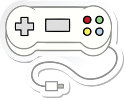 sticker of a cute cartoon game controller png