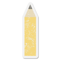 Bleistift-Grunge-Aufkleber png