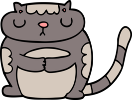 gato bonito dos desenhos animados png