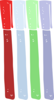 flat color illustration of pens png