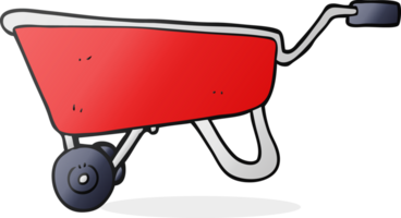 drawn cartoon wheelbarrow png