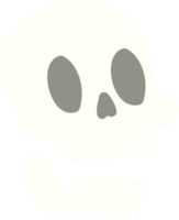 crâne d'halloween effrayant png