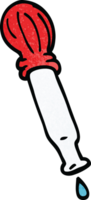 pipette dégoulinant de doodle de dessin animé png