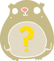 flat color style cartoon curious bear png