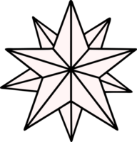 tattoo in traditional style of a star png