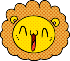 cartoon lion face png