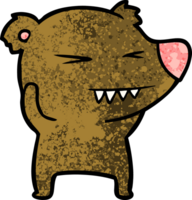 personagem de desenho animado urso png