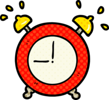 cartoon ringing alarm clock png