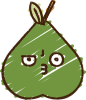 Pear Chalk Drawing png