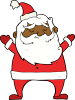 lustiger Weihnachtsmann-Cartoon png