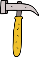 cartoon doodle hammer png