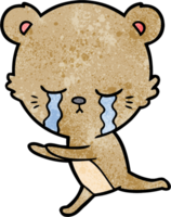 urso de desenho animado chorando png