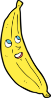 banana felice del fumetto png