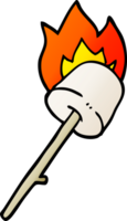 Cartoon-Doodle-Marshmallow auf Stick png