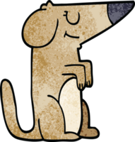 chien de griffonnage de dessin animé png