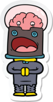 sticker of a cartoon robot png