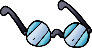 lunettes de verre de dessin animé doodle png