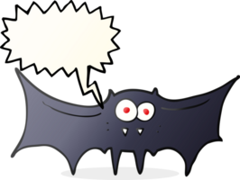 disegnato discorso bolla cartone animato vampiro pipistrello png