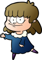 cartoon smiling woman png