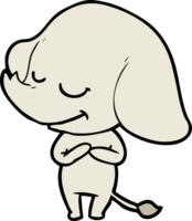 elefante sorridente dos desenhos animados png