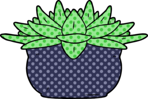 planta suculenta de desenho animado png