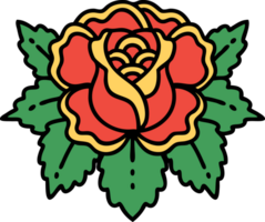 tatoeëren in traditioneel stijl van een roos png