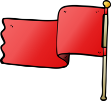 cartoon doodle red flag png