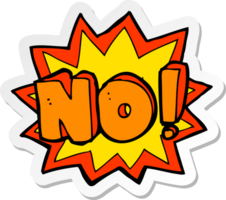 sticker of a cartoon no symbol png