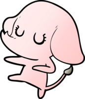 schattige cartoon olifant png