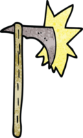 cartoon doodle sharp axe png