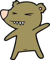 personagem de desenho animado urso png