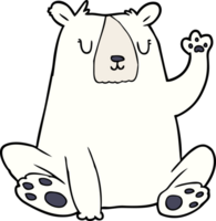 oso polar de dibujos animados png