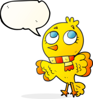 cute    drawn speech bubble cartoon bird png