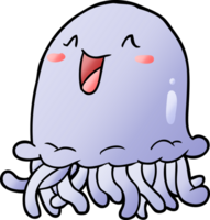 happy cartoon jellyfish png