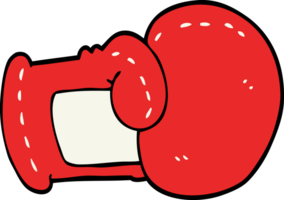 gant de boxe dessin animé doodle png