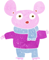 cartoon mouse in clothes png